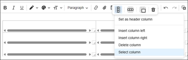 Adding and editing tables