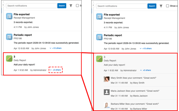 Expanding grouped notifications