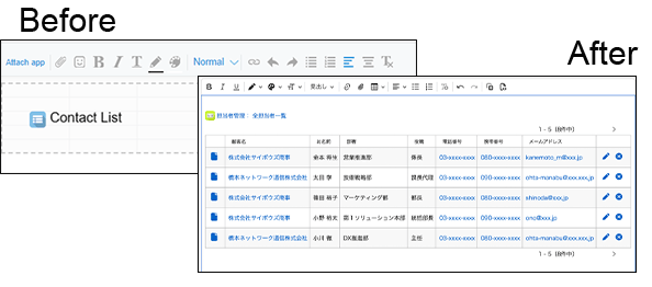 Preview attached apps in the editor