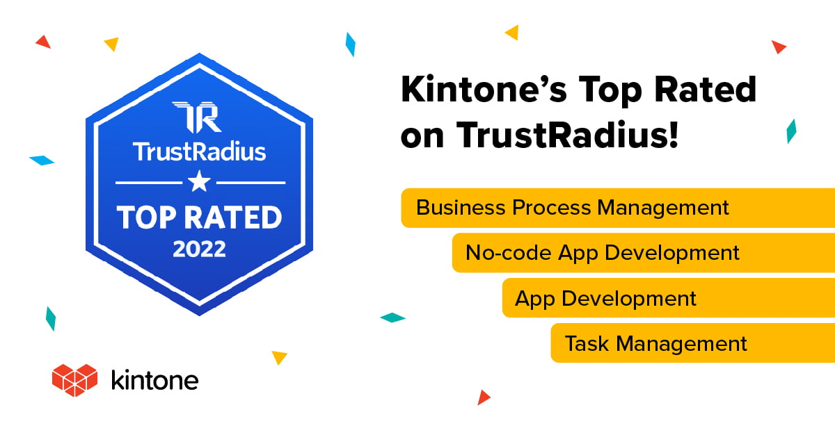 Kintone wins 2022 TrustRadius Top Rated Awards